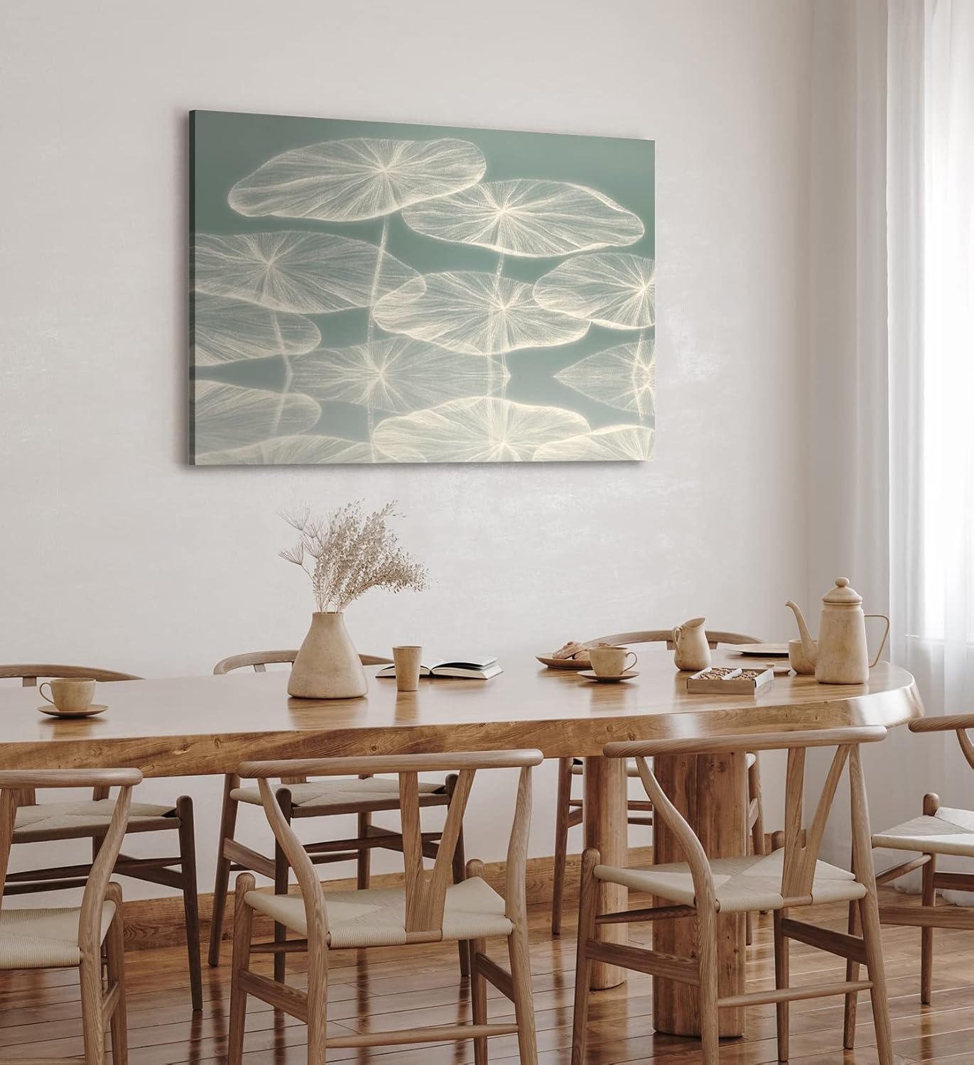 Wandbild 120x80cm Abstrakte Kunst Blüten Blütenblätter Grau Modern