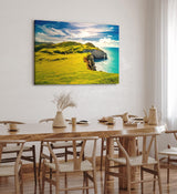 Paul Sinus Wandbild 120x80cm Insel in Irland Küste Landschaft Meer Klippen