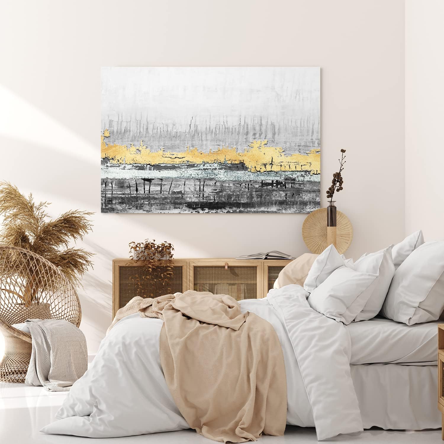 Paul Sinus Wandbild 120x80cm Abstrakte Struktur Risse Kratzer alte Farben Modern