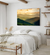 Paul Sinus Wandbild 120x80cm Berglandschaft Berge Gebirge Tannen Natur