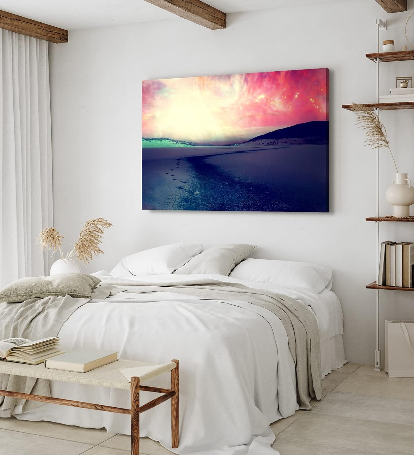 Paul Sinus Wandbild 120x80cm Kunstvolle Landschaft Berge Universum Fantasie