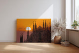 Sinus Art Wandbild 120x80cm Imposanter Dom mit dramatischem Himmel – Symbol für Geschichte und Ästhetik