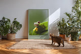 Paul Sinus Kunstdruck 40x60cm Frosch Natur Dschungel Tierkunst grün witzig Little Guardian