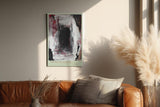 Paul Sinus Wandbild in 40x60cm The Black Passage – Ausdrucksstarke abstrakte Kunst in Schwarz, Weiß und Rot