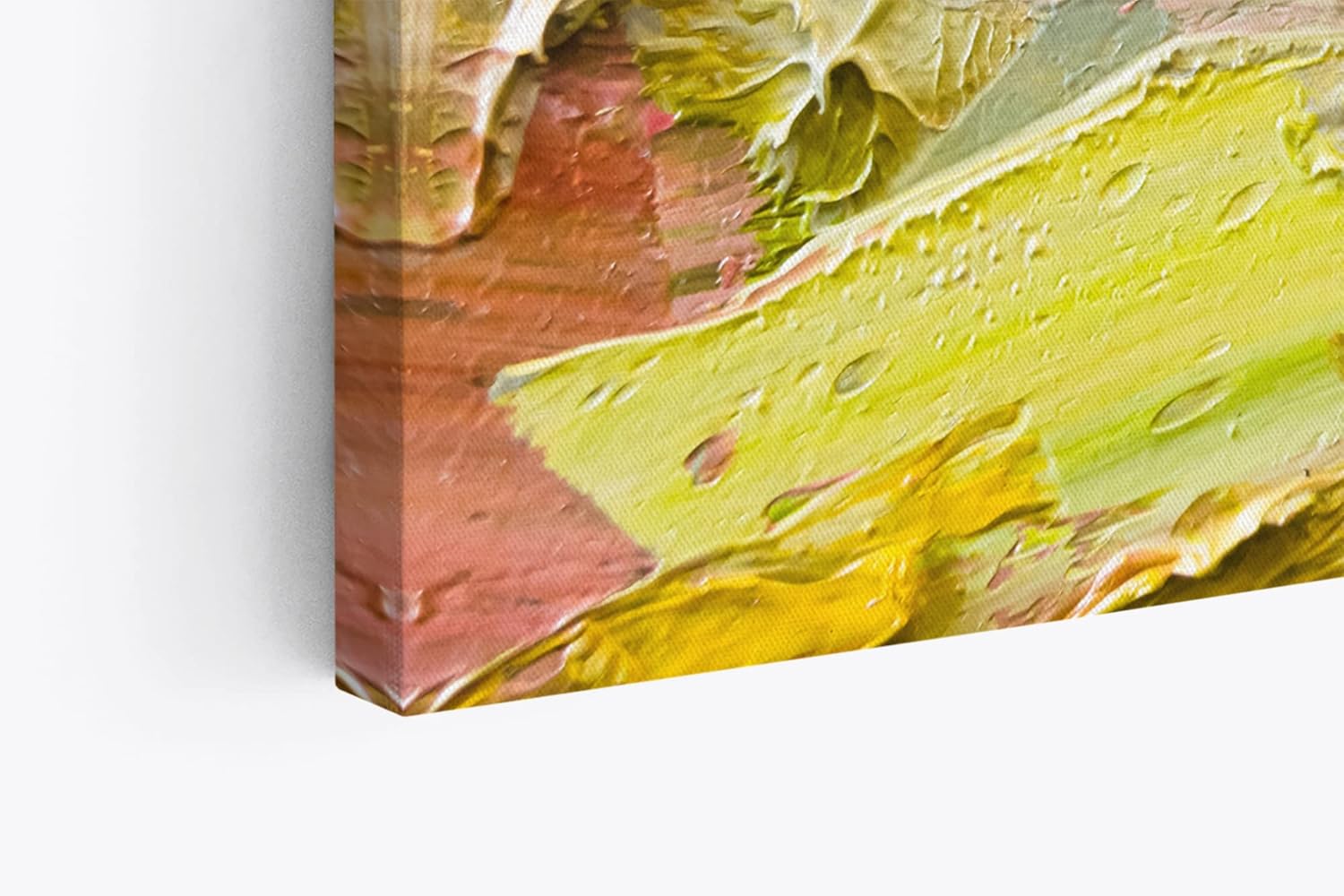 Paul Sinus Wandbild 120x80cm Abstrakt Kunstvoll Spachtel Farben Modern Beige