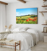 Paul Sinus Wandbild 120x80cm Toskana Italien Landschaftsbild Sommer Finca