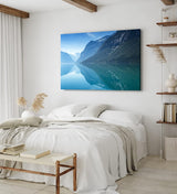 Paul Sinus Wandbild 120x80cm See Alpensee Alpen Berge Natur Blau