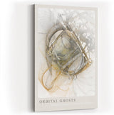 Paul Sinus Kunstdruck 40x60cm Orbital Ghosts Kreise Weiß Grau Dynamik Abstraktion Bewegung
