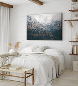 Paul Sinus Wandbild 120x80cm Tannenwald Wald Berg Natur Bäume Nebel Kunstvoll