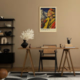 Paul Sinus Leinwandbild 40x60cm Leinwandbild Retro Lady Zermatt Alpen Eleganz Vintage Stil Genuss Kunst Schweiz stilvolle Berglandschaft Nostalgie