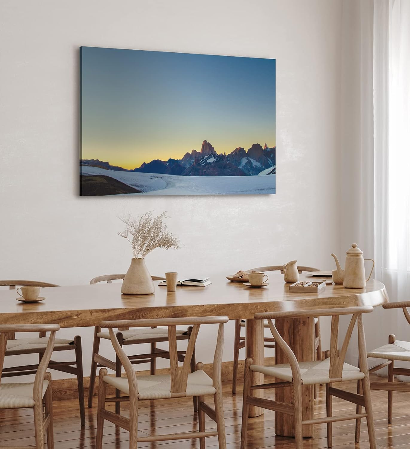 Wandbild 120x80cm Berge Patagonia Argentina Gebirge Sonnenuntergang Südamerika
