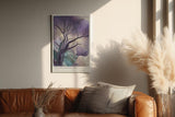 Paul Sinus Wandbild in 40x60cm The Awakening Tree – Künstlerische Naturdarstellung in sanften Violettund Grüntönen