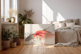 Sinus Art Wandbild 120x80cm Zwei Koi-Fische in traditioneller japanischer Darstellungsweise als Symbol für Harmonie und Ruhe