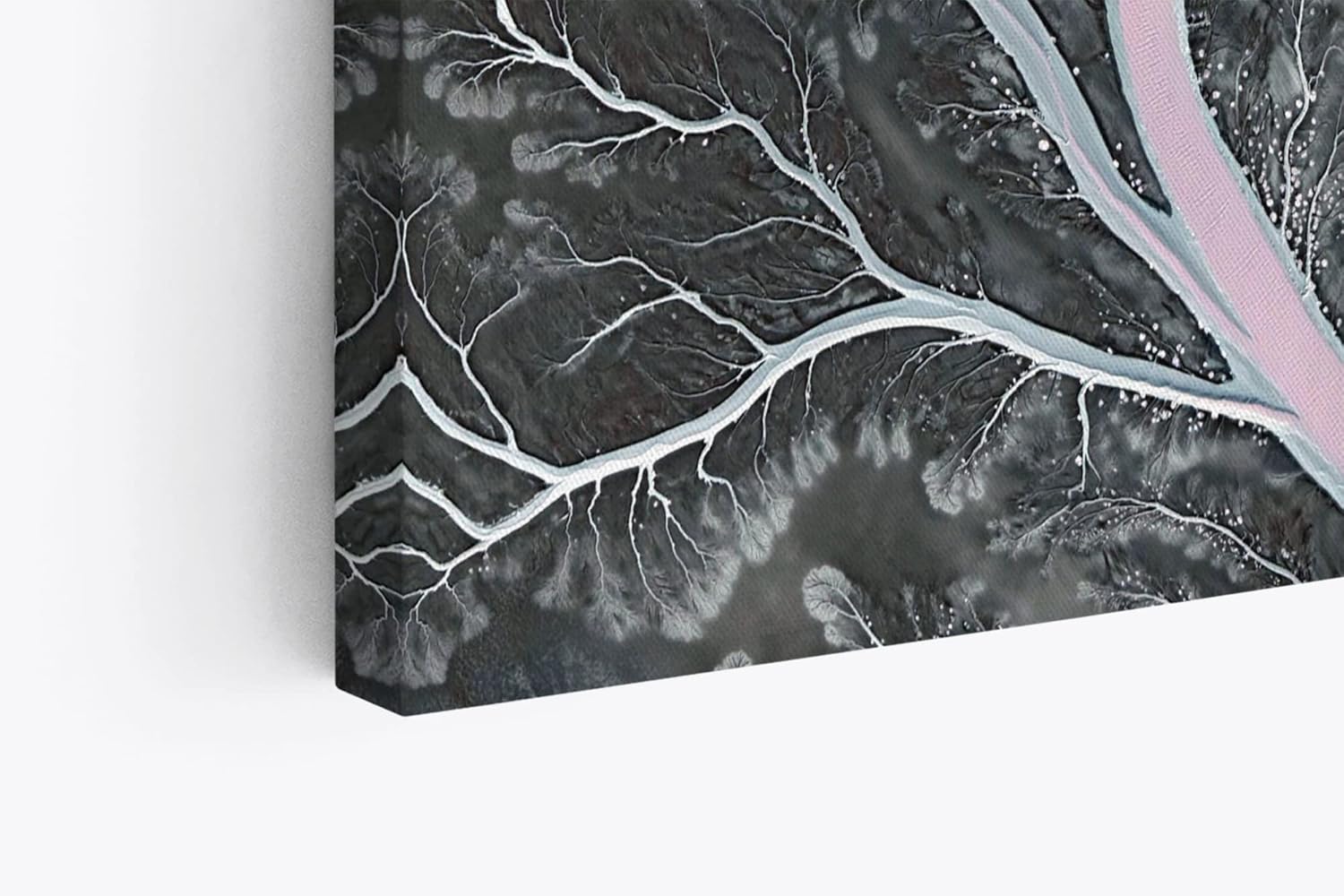 Paul Sinus Wandbild 120x80cm Luftaufnahme Flussadern Erde Kunstvoll Vogelperspektive