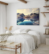 Paul Sinus Wandbild 120x80cm Berge Bergsee See Natur Landschaftsbild Gebirge