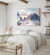 Paul Sinus Wandbild 120x80cm Norwegen Berge Schneegipfel Berggipfel Felsen Schnee