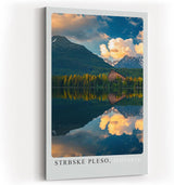 Paul Sinus Kunstdruck 40x60cm Strbske Pleso Slowakei mit Bergsee und Hotel im Licht der Abendwolken
