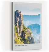 Paul Sinus Kunstdruck 40x60cm Huangshan China mit mystischer Gebirgslandschaft über Wolkenmeeren