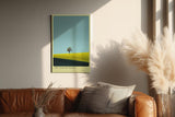 Paul Sinus Wandbild in 40x60cm Baum auf gelbem Feld – minimalistisches Naturmotiv mit klaren Kontrasten für moderne Wohnräume