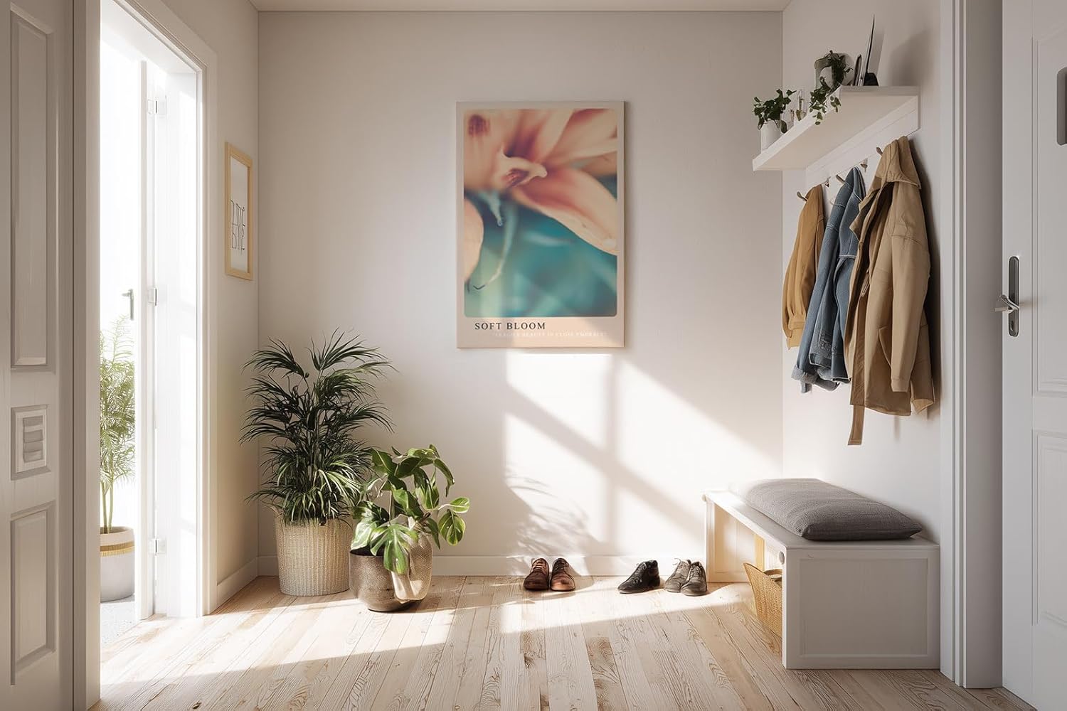 Paul Sinus Kunstdruck 40x60cm Soft Bloom mit zarter Blüte in Nahaufnahme