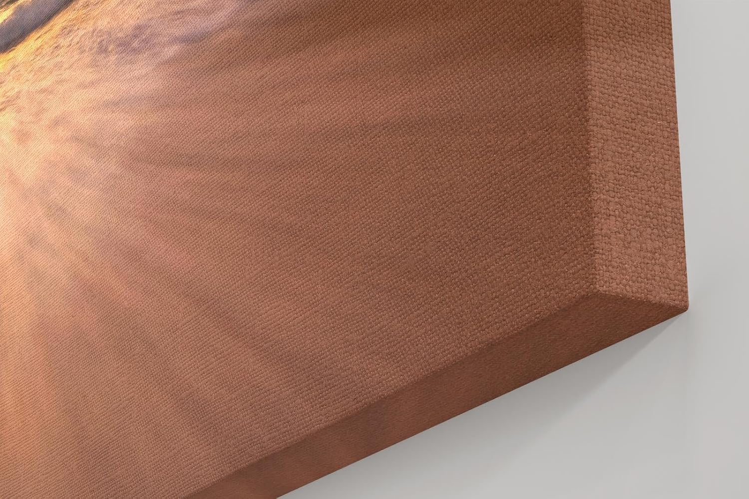 Sinus Art Wandbild 120x80cm Dramatische Szene mit bewegtem Wasser und historischem Holzsteg bei Sonnenuntergang