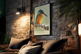 Paul Sinus Kunstdruck 40x60cm Eisvogel auf Ast im Licht – Ruhe, Farbe und Konzentration in einem Moment eingefangen