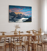 Paul Sinus Wandbild 120x80cm Drei Zinnen Dolomiten Südtirol Berge Alpen Sonnenuntergang