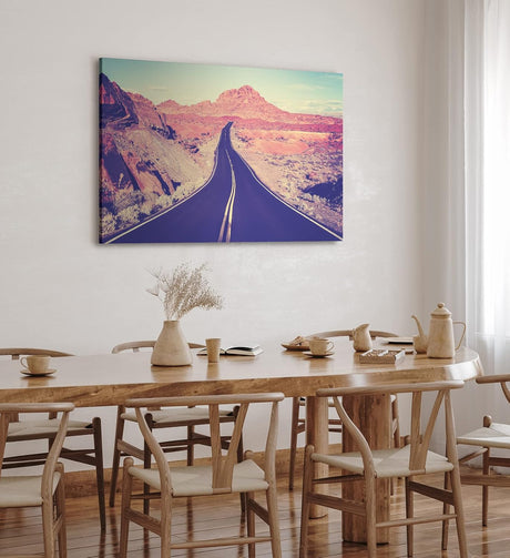 Paul Sinus Wandbild 120x80cm Straße Arizona USA Steppe Berge Sonnenschein