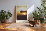 Paul Sinus Kunstdruck 40x60cm Sonnenuntergang Küste Meer Licht Spiegelung Ruhe Sunset Coast