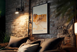 Paul Sinus Kunstdruck 40x60cm Terracotta Flow Abstrakt Malerei Mineralfarben Beige Braun Kunstwerk