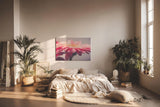 Sinus Art Wandbild 120x80cm Anmutige Nahaufnahme einer rosa Gerbera mit weichen Lichtverläufen