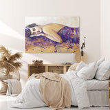 Paul Sinus Wandbild 120x80cm Schöne junge Frau Kunstvoll Liebe Lippen Kirschen