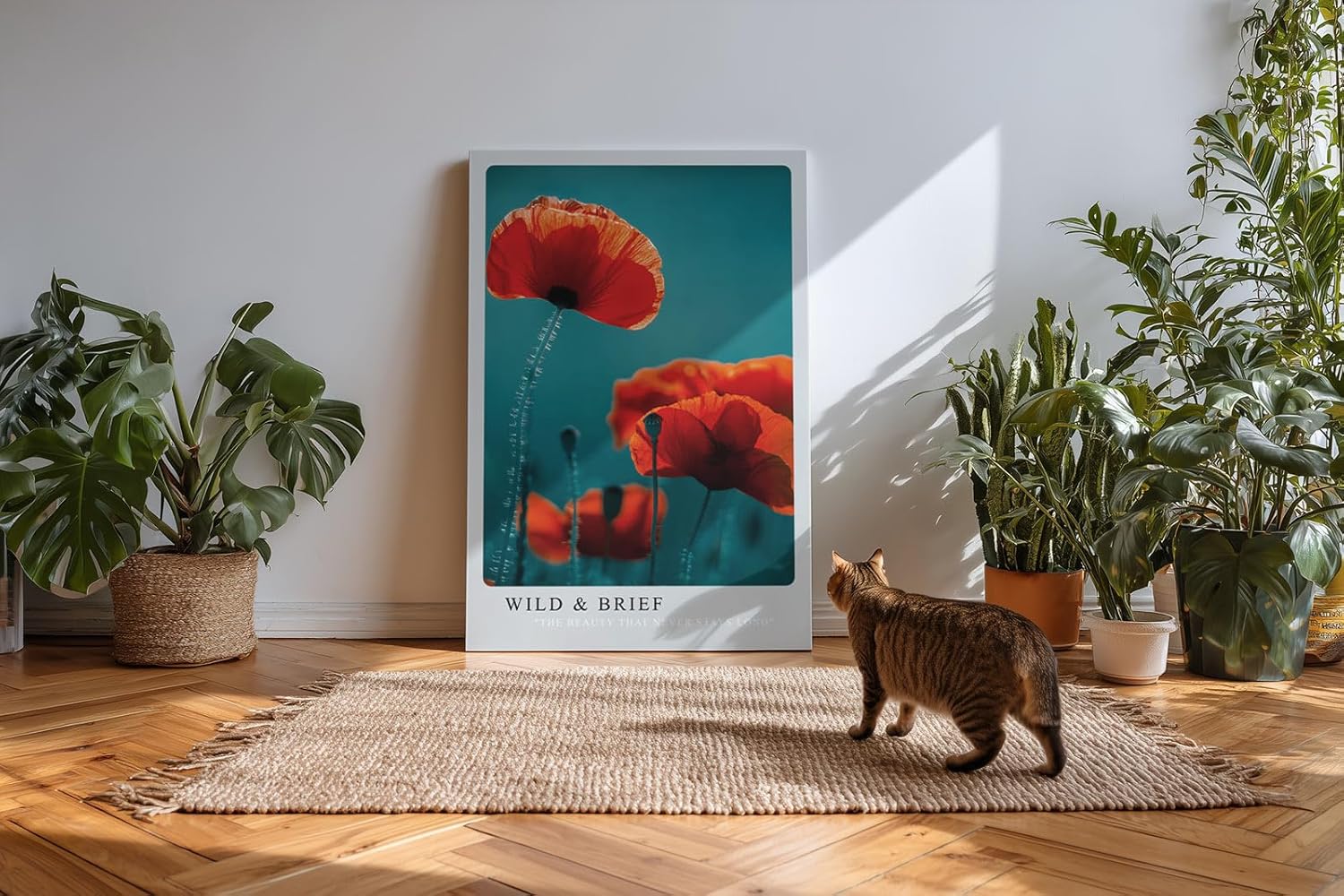 Paul Sinus Kunstdruck 40x60cm Mohnblumenfeld Natur Makro Leuchtkraft Blüte Poesie Wild and Brief