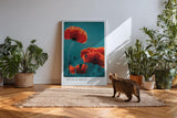 Paul Sinus Kunstdruck 40x60cm Mohnblumenfeld Natur Makro Leuchtkraft Blüte Poesie Wild and Brief