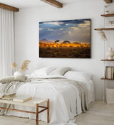 Paul Sinus Wandbild 120x80cm Elefantenherde Elefanten Afrika Wildnis Sonnenuntergang
