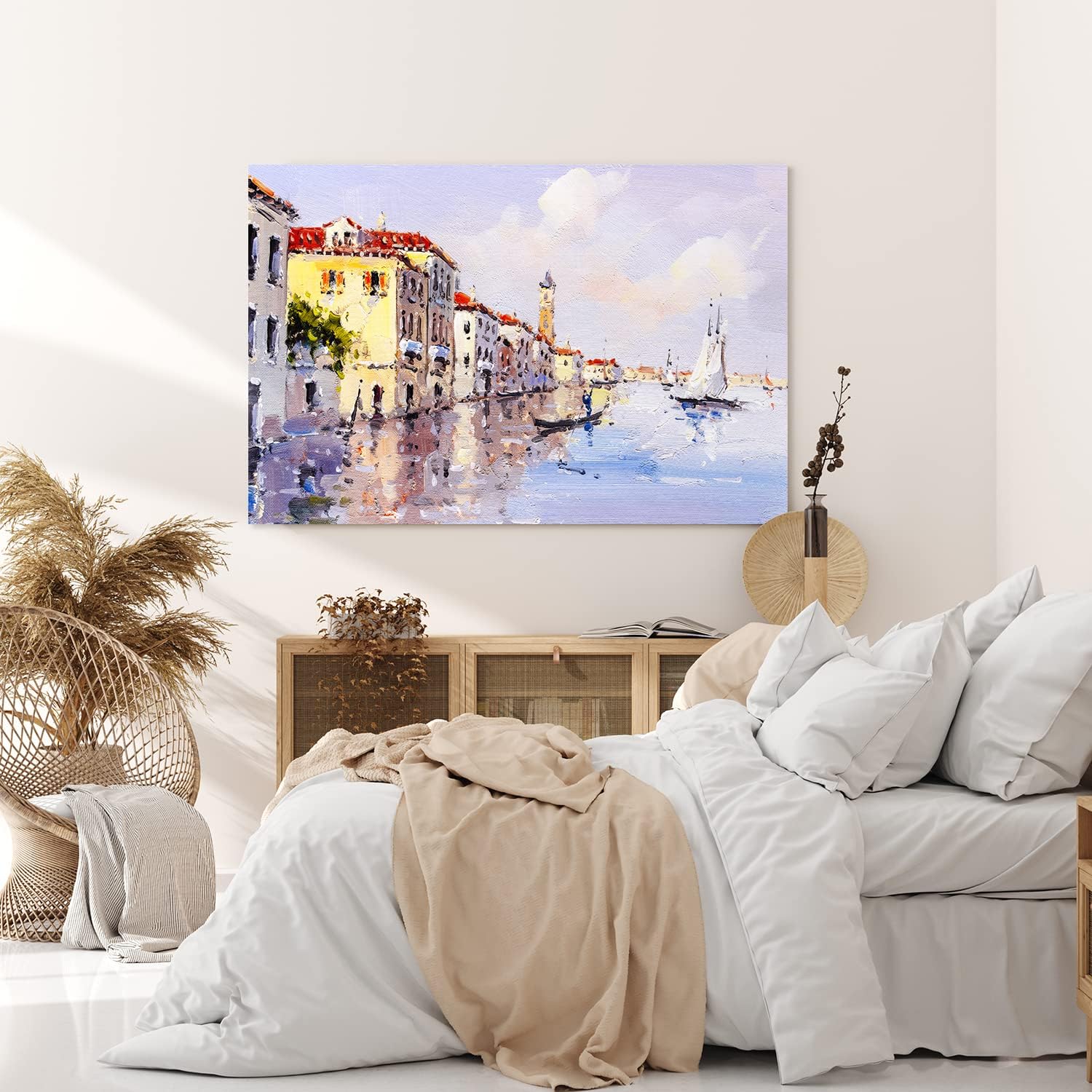 Paul Sinus Wandbild 120x80cm Italien Venedig Gondel Boote Abstrakt Kunstvoll