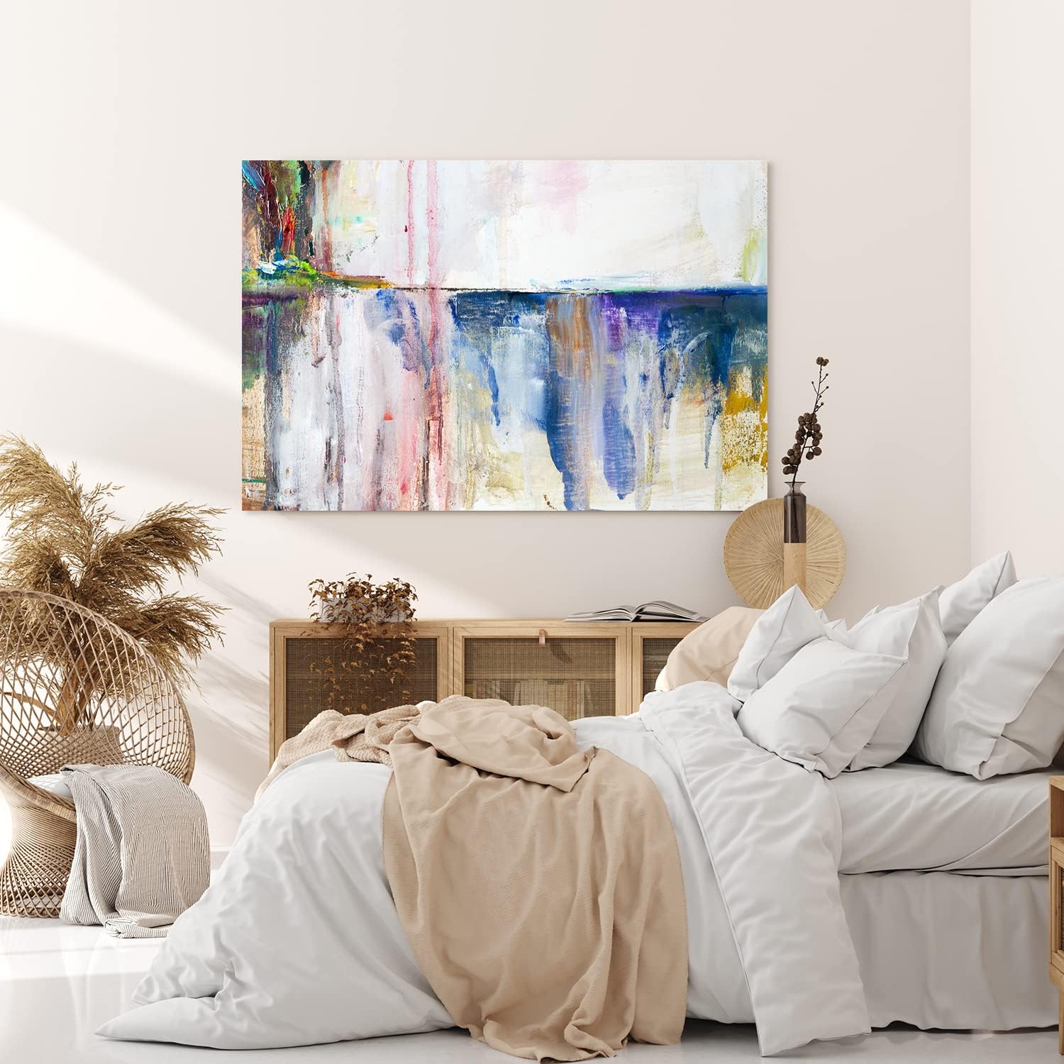 Paul Sinus Wandbild 120x80cm Abstrakte Farben Flecken Modern Kunstvoll Chaotisch