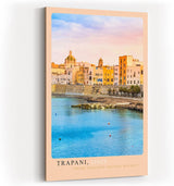 Paul Sinus Kunstdruck 40x60cm Trapani – Mediterraner Küstenzauber in Siziliens Licht