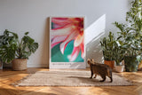 Paul Sinus Kunstdruck 40x60cm Blushed Flow mit weichen Blütenblättern in zarten Farbtönen