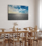 Paul Sinus Wandbild 120x80cm Straße Asphalt Horizont Himmel Fotokunst Sonnenuntergang