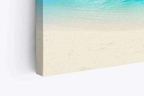 Wandbild 120x80cm Karibik Südsee Palmen Strand Meer Sommer