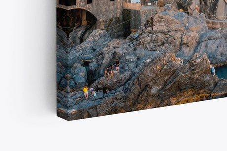 Paul Sinus Wandbild 120x80cm Cinque de Terre Italien Küstenstadt Klippe Mittelmeer
