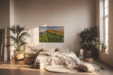 Sinus Art Wandbild 120x80cm Atemberaubende Hügellandschaft mit kontrastreichem Spiel aus Licht und Schatten