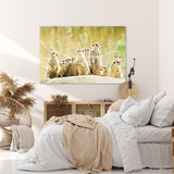 Paul Sinus Wandbild 120x80cm Erdmännchen Familie Afrika Tiere Wildnis Südafrika