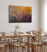 Paul Sinus Wandbild 120x80cm Farben auf Leinwand Abstrakte Struktur Textur Modern