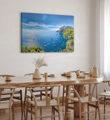 Paul Sinus Wandbild 120x80cm Insel Capri Italien Mittelmeer Klippen Sommer Landschaft