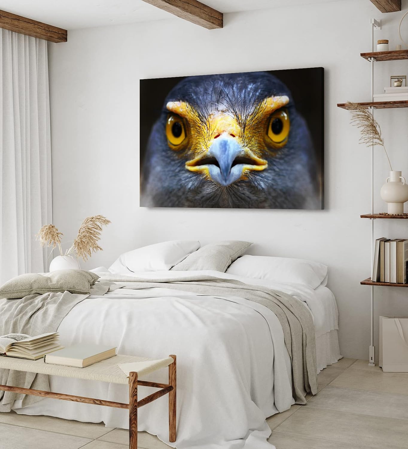 Paul Sinus Wandbild 120x80cm Schlangenweihe Greifvogel Tierfotografie Nahaufnahme