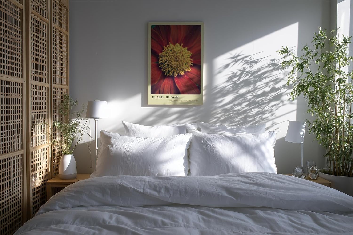 Paul Sinus Kunstdruck 40x60cm Flame Bloom – Sommerliche Blütenkraft in Nahaufnahme