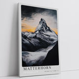 Paul Sinus Leinwandbild 80x120cm Matterhorn – Majestätische Berglandschaft in dramatischem Licht und kontrastreichen Tönen