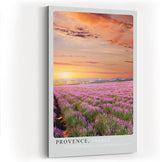 Paul Sinus Kunstdruck 40x60cm Lavendelfeld Provence Frankreich Sonnenuntergang Natur Provence France